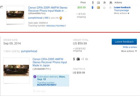 my ebay summary australia